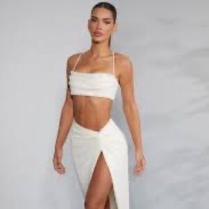 Oh Polly! NWT Batch O White Mesh Bandeau Top Sz 2